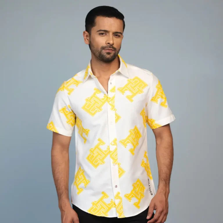 Tommy Hilfiger Printed Casual Shirt Yellow