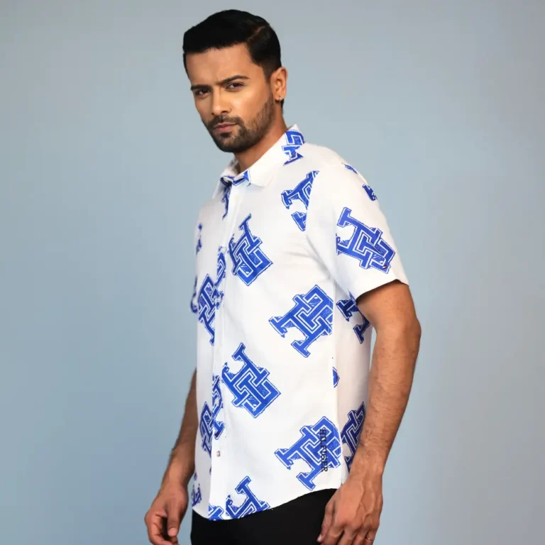 Tommy Hilfiger Printed Casual Shirt Blue