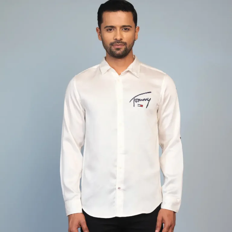 Tommy Hilfiger Casual Full Sleeve Shirt White Color