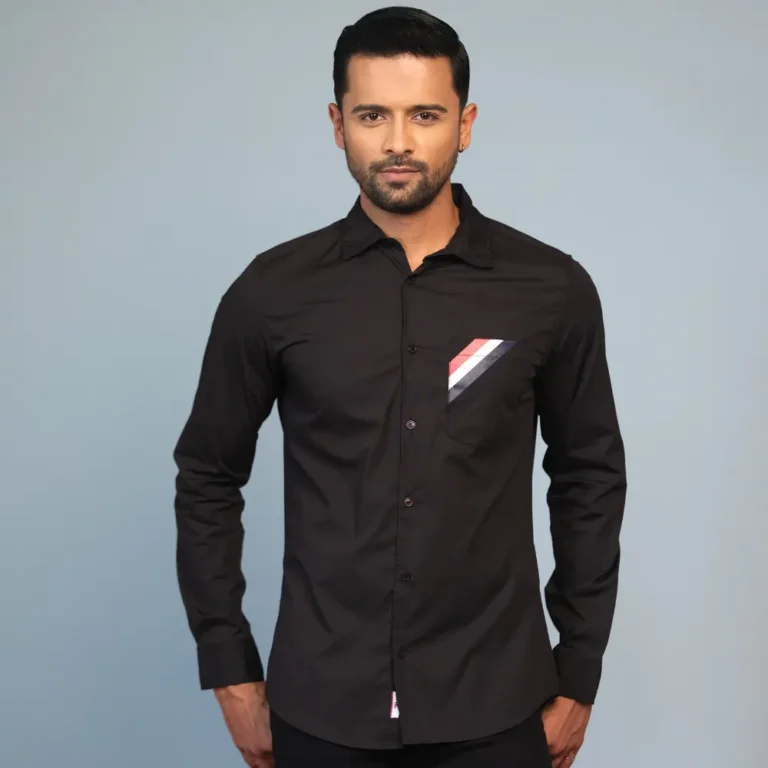 Tommy Hilfiger Casual Full Sleeve Shirt Black Color