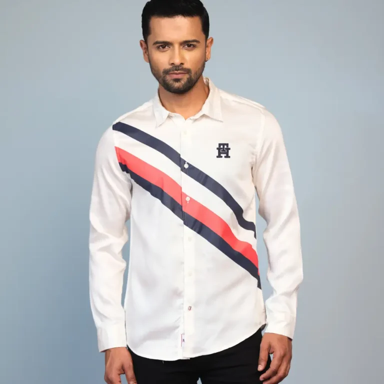 Tommy Hilfiger Print with Embroidery Casual Shirt